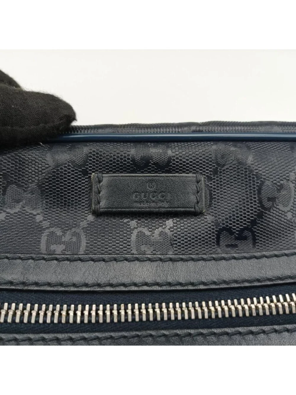 Gucci GG Supreme Messenger Navy Canvas